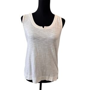 New WIT & WISDOM Women's White Sleeveless Tank Top Size M